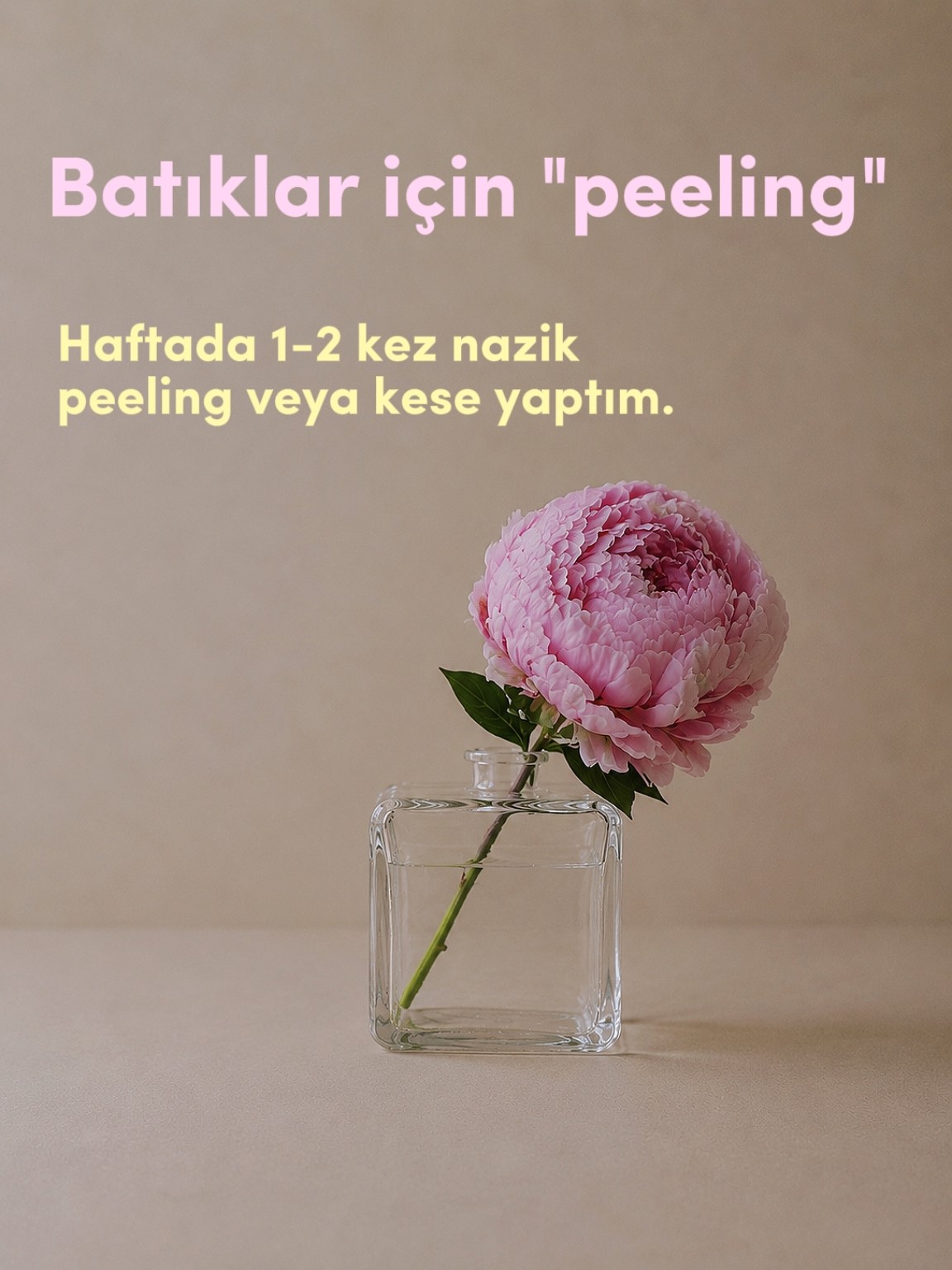 Peeling deneyimim. Haftada 1–2 kez herkes için uygun değildir; aşırı uygulama tahrişi ve koyu lekeleri artırabilir.