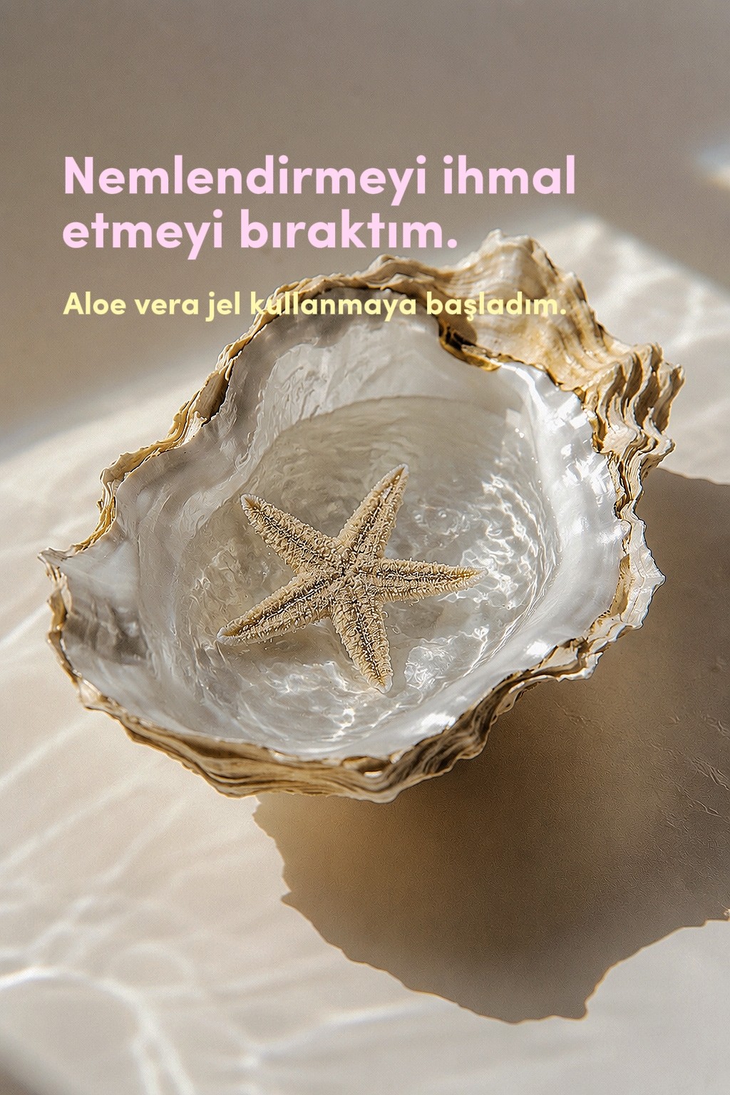 Nemlendirme rutinim. Aloe vera tercihim, herkes için aynı sonucu vaat etmez.